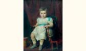 BRUNEL ROCQUE Antoine Léon 1822,portrait d'enfant au tambour et au cheva,Delorme-Collin-Bocage 2005-06-15