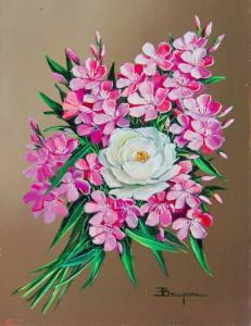 BRUNER HAINES Marie 1881-1979,LAURIER ROSE,Chantilly Encheres FR 2013-01-17