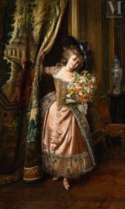 BRUNERY Francois 1849-1926,Elégante au bouquet,Millon & Associés FR 2023-11-21