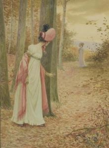 BRUNET Alexandre 1800-1900,Cache-cache dans les bois,Daguerre FR 2018-06-01
