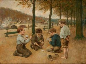 BRUNET Ch,Enfants à la Seine,1919,Horta BE 2021-02-22