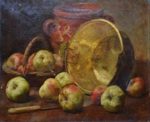BRUNETTON 1800-1800,Pommes, cuivre et panier,Rennes Encheres FR 2013-06-10