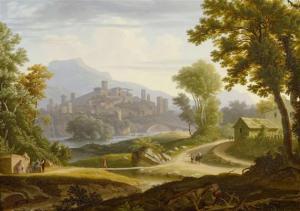 BRUNNER SALOMON 1778-1848,Italian scene,1833,Galerie Koller CH 2013-03-18