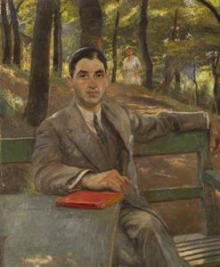 BRUNNER Samuel 1858-1939,Portrait of a Writer,Palais Dorotheum AT 2017-05-27