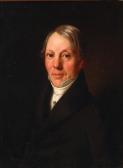 BRUNNICH Morten Thrane 1805-1861,Portrait of a gentleman in a black coat with ,1838,Bruun Rasmussen 2020-03-16