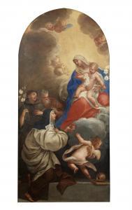 BRUNO Francesco 1648-1726,The Madonna and Child, with Saints Clare, Francis ,1680,Bonhams 2013-10-30
