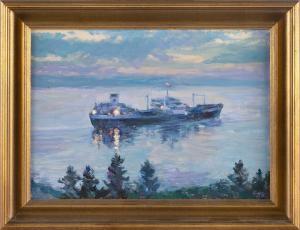 BRUNOE Soren 1916-1994,Tanker Outward Bound,Eldred's US 2022-11-03