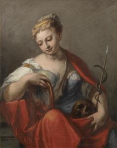 BRUSAFERRO Girolamo 1677-1745,Allegoria della Prudenza,Capitolium Art Casa d'Aste IT 2021-12-14