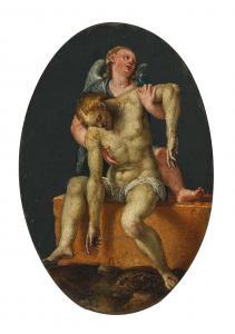 BRUSASORZI Domenico Riccio 1516-1567,An Angel Mourning the Dead Christ,Palais Dorotheum 2023-12-15