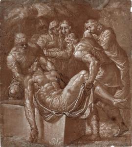 BRUSASORZI Domenico Riccio 1516-1567,The Entombment,Sotheby's GB 2024-02-02