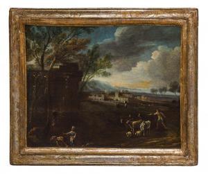 BRUSCO Cornelio 1600-1635,Paesaggio pastorale,Wannenes Art Auctions IT 2020-03-05