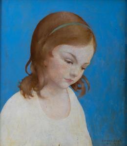 BRUSH Gerome 1888-1954,YOUNG GIRL,1914,Potomack US 2021-04-21