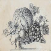 BRUUN Juliane,Still life with fruit in a basket,Bruun Rasmussen DK 2014-04-14