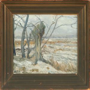BRUUN Sven 1890-1930,Winter Landscape with Bare Trees,Bruun Rasmussen DK 2009-09-28
