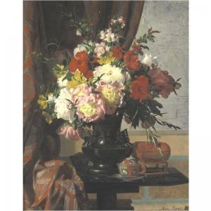 BRUYAS Marc Laurent 1821-1896,still life with peonies,Sotheby's GB 2004-10-26