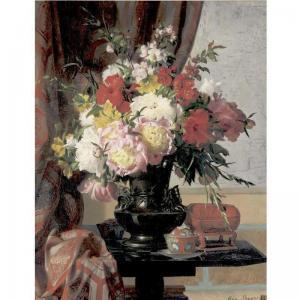 BRUYAS Marc Laurent 1821-1896,STILL LIFE WITH PEONIES,Sotheby's GB 2005-06-21