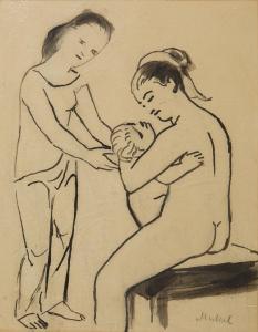 BRUYER Georges Leon 1893-1962,Femmes et enfant,1881,Artprecium FR 2017-03-29