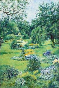 BRUYERE Paul 1900-1900,Jardin de France,20th Century,Susanin's US 2020-03-26