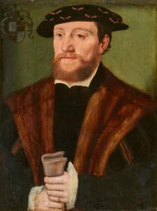 BRUYN Bartholomaeus I 1493-1555,Portrait of a Bearded Man,Lempertz DE 2022-11-19