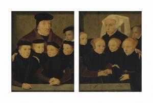 BRUYN Bartholomaeus II 1530-1606,Father and Sons; and Mother and Daughters,Christie's GB 2014-06-04