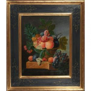 BRUYN Johannes Cornelis 1800-1844,Nature morte à la coupe de fruits,Herbette FR 2021-12-12