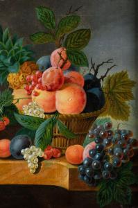 BRUYN Johannes Cornelis 1800-1844,Nature morte au panier de fruits,Osenat FR 2022-03-20