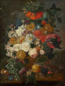 BRUYN Johannes Cornelis 1800-1844,Vase de fleurs et fruits ,Artcurial | Briest - Poulain - F. Tajan 2024-03-20