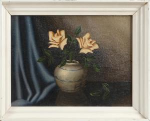 BRUYNESTEYN Nicolaas 1893-1950,Still life of roses in a ginger jar,Eldred's US 2022-05-12