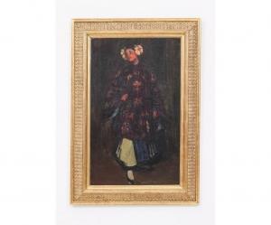 BRYANT Everett Lloyd 1864-1945,portrait of a young lady in a kimono,Wiederseim US 2021-11-20