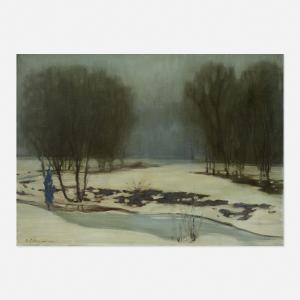 BRYANT Everett Lloyd 1864-1945,Winter Landscape,Rago Arts and Auction Center US 2021-11-12
