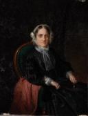 BRYCE Smith,Portrait der Agnes Smith als Kniestück im schwa,1862,Auktionshaus Dr. Fischer 2019-12-06