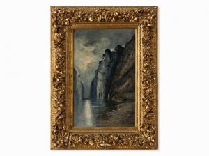 BRYSTORP Olav 1842-1904,Moonlight Scenery on the Lofoten,Auctionata DE 2016-03-01