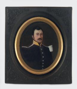 BRZEZINSKI Leon, Leo 1809-1865,Miniatura - Portret mężczyzny,Rempex PL 2018-09-26