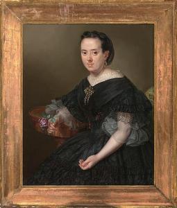 BUADES I FRAU Agusti 1804-1871,Portrait of Juana Ferrer de Pericás,1860,Balclis ES 2014-12-17