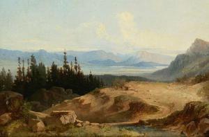 BUBAK Alois 1824-1870,A Landscape with a Lake,Palais Dorotheum AT 2009-05-23