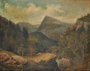 BUBAK Alois 1824-1870,A Mountain Landscape,1845,Palais Dorotheum AT 2010-05-22