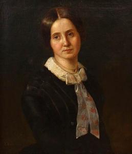 BUBAK Alois 1824-1870,Portrét dívky,1850,Meissner Neumann CZ 2010-03-28