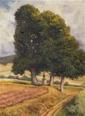 BUBENICEK Ota 1871-1962,Landscape with Calvary,Palais Dorotheum AT 2018-05-26