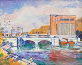 BUCCI Anselmo 1887-1955,Lungo il fiume,1951,Meeting Art IT 2015-05-09