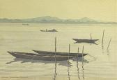 BUCHANAN DUNLOP Graham,Moored Boats,20th Century,Theodore Bruce AU 2023-08-27