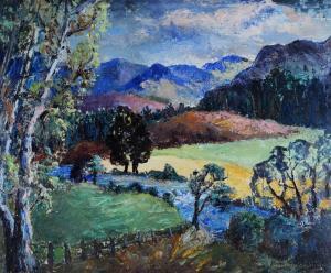 BUCHANAN E. Oughtred 1883-1975,Landscape with trees,Rogers Jones & Co GB 2017-12-08