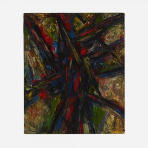BUCHANAN William Cross 1800-1800,William Buchanan , Dark Abstract,1957,Rago Arts and Auction Center 2022-06-03