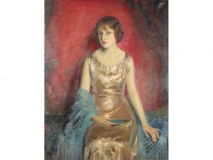 BUCHEL Charles A,A portrait of a lady, the mother of Her Highness, ,1923,Duke & Son 2009-10-01