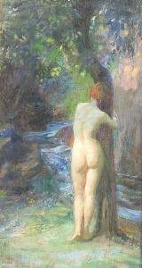 BUCHEL,Naked woman by a tree,Bonhams GB 2005-05-31
