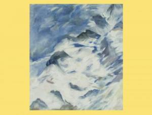 BUCHER Franz 1940,Schneeberge im Nebel,1992,Zurichsee CH 2008-04-09