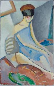 BUCHET Gustave 1888-1963,Jeune fille au bandeau,1917,Beurret Bailly Widmer Auctions CH 2024-03-13