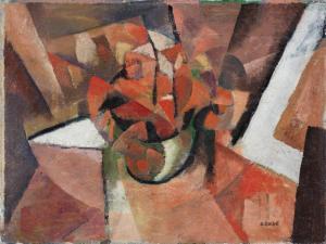 BUCHET Gustave 1888-1963,Le bouquet rose,1917,Beurret Bailly Widmer Auctions CH 2024-03-13