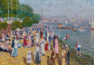 BUCHHOLZ Paul 1868-1930,Bromberg Der Blankeneser Elbstrand in Hamburg,Van Ham DE 2019-05-16