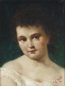 BUCHI D.A 1900-1900,Porträt einejungen Frau,1894,DAWO Auktionen DE 2011-02-24