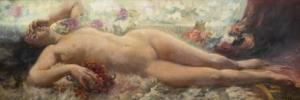 BUCHLER Eduard 1861-1958,A reclining nude with grapes,Venduehuis NL 2022-11-17
